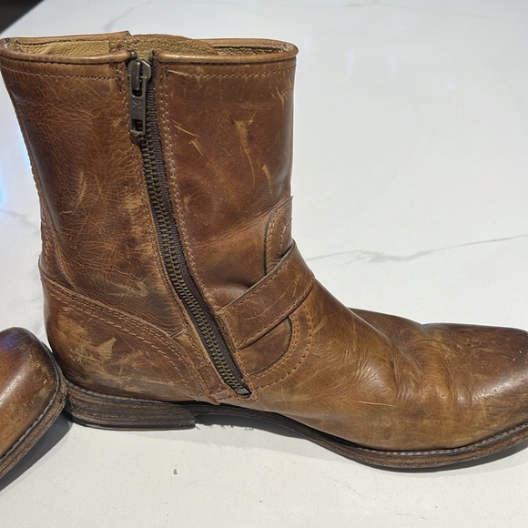 Frye men’s boots dean moto size 9 - Picture 2 of 7
